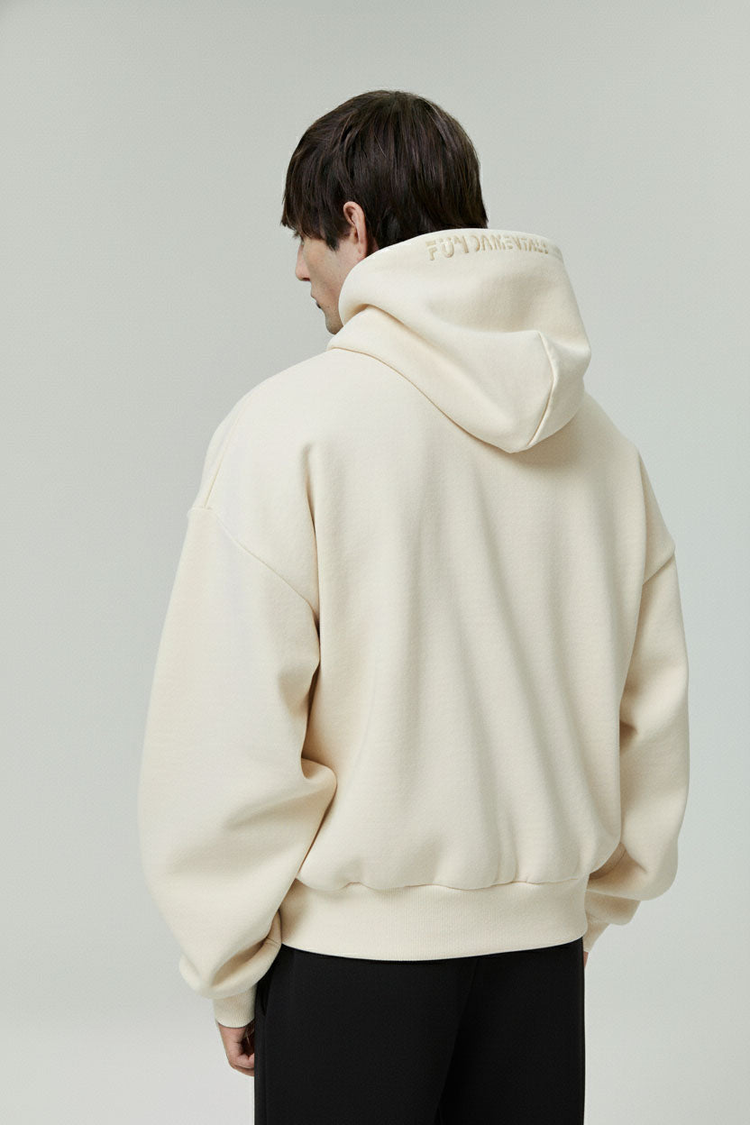 Minimal fleece hoodie