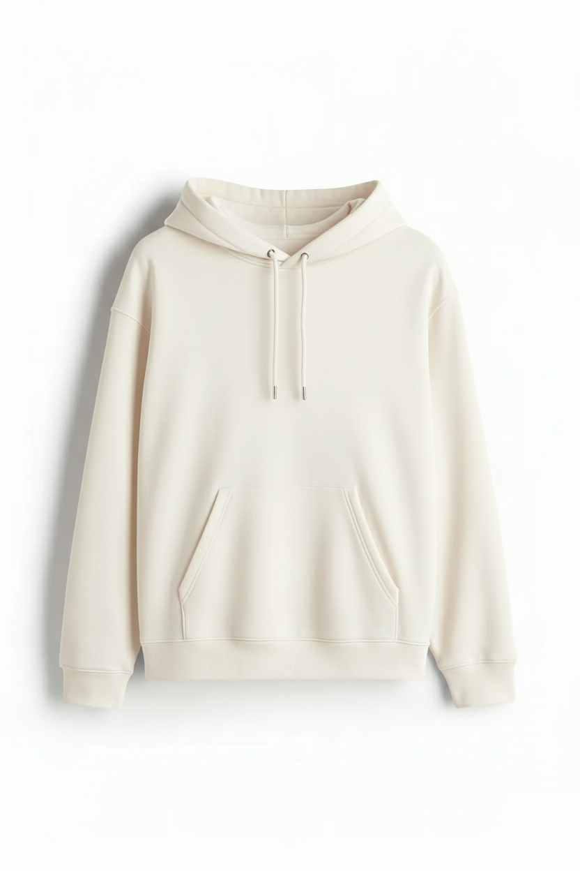 Minimal fleece hoodie