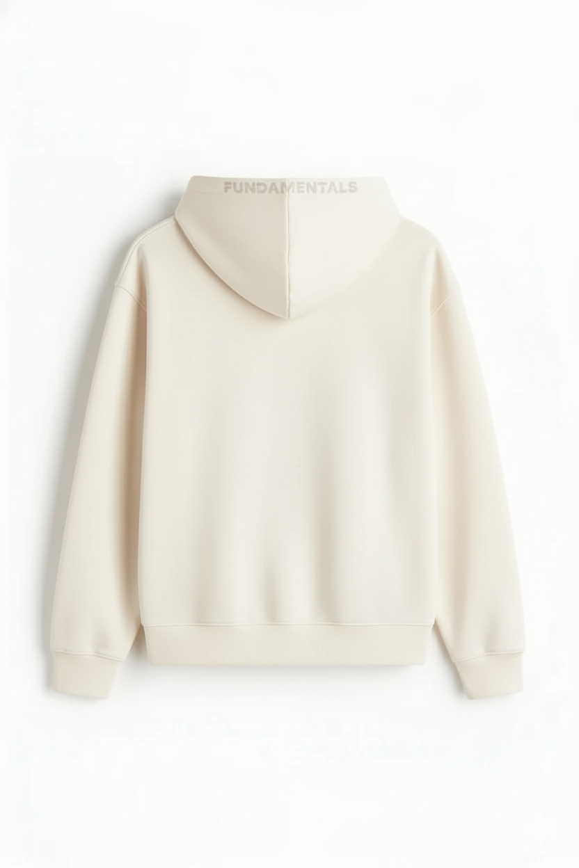 Minimal fleece hoodie