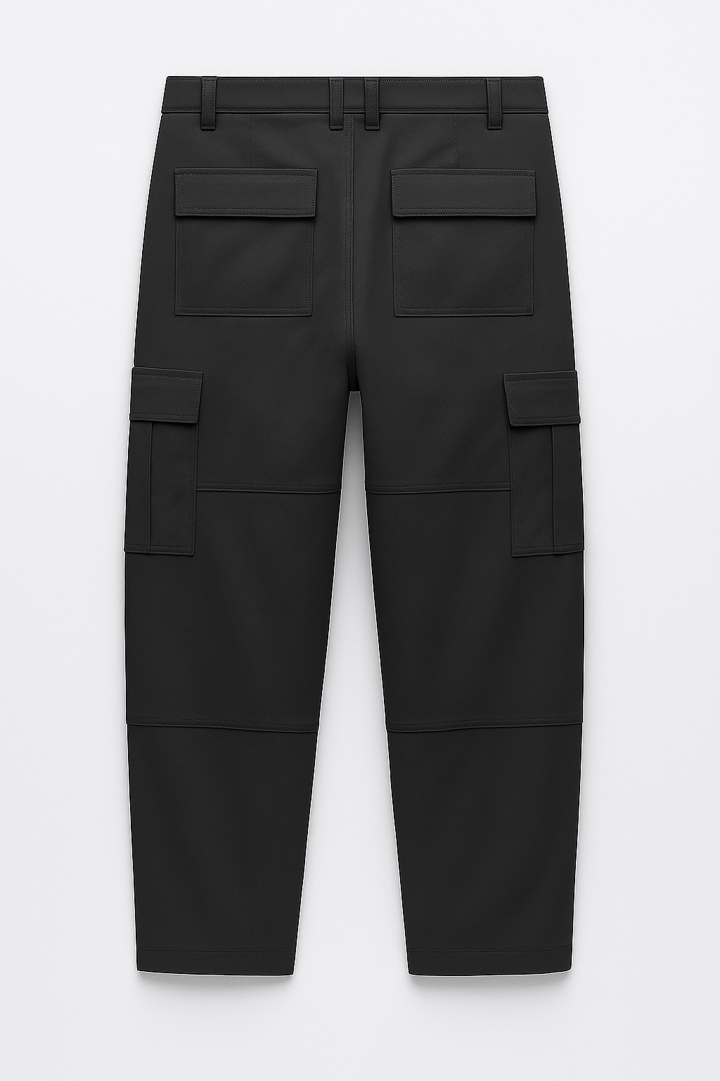 Black premium cotton cargos